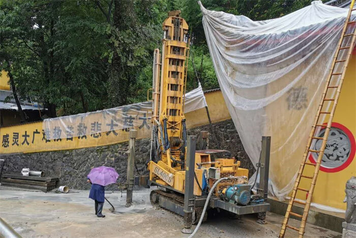宁波某建筑工地打75米深水井